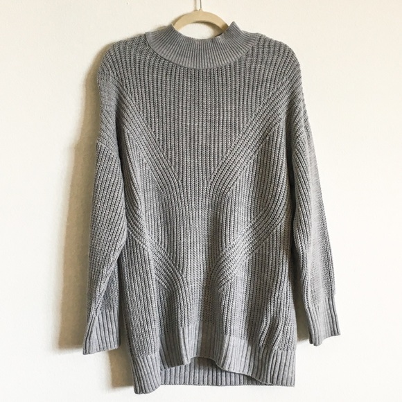 Primark Sweaters - Primark Gray Cable Knit Tunic Sweater M